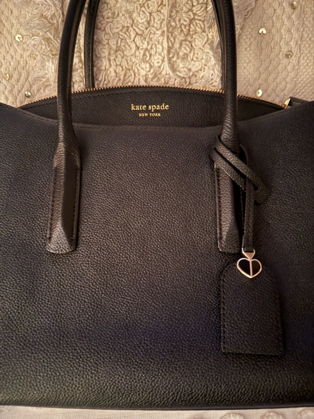Kate Spade New York Margaux Satchel | Black - Picture 8 of 16